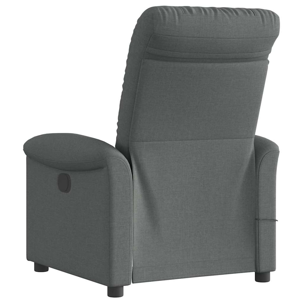 Massagestoel elektrisch verstelbaar stof donkergrijs is nu te koop bij PeponiXL, paradijselijk wonen!