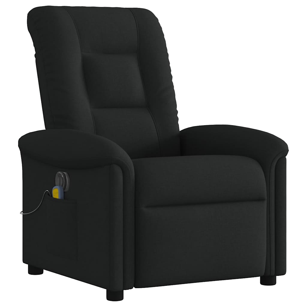 Massagestoel elektrisch verstelbaar stof zwart is nu te koop bij PeponiXL, paradijselijk wonen!