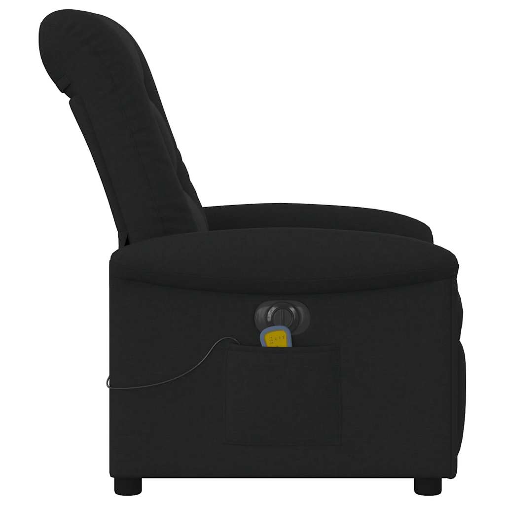 Massagestoel elektrisch verstelbaar stof zwart is nu te koop bij PeponiXL, paradijselijk wonen!