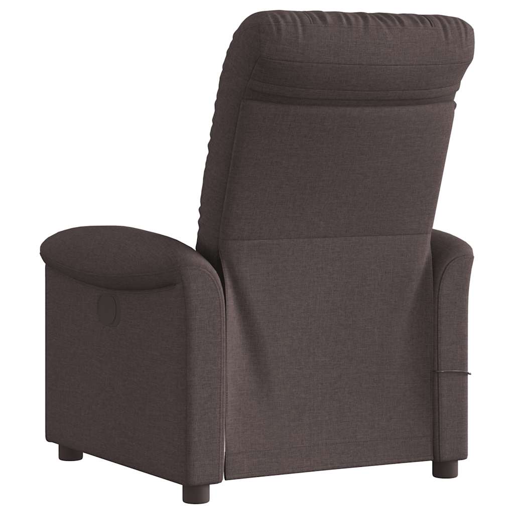 Massagestoel elektrisch verstelbaar stof donkerbruin is nu te koop bij PeponiXL, paradijselijk wonen!