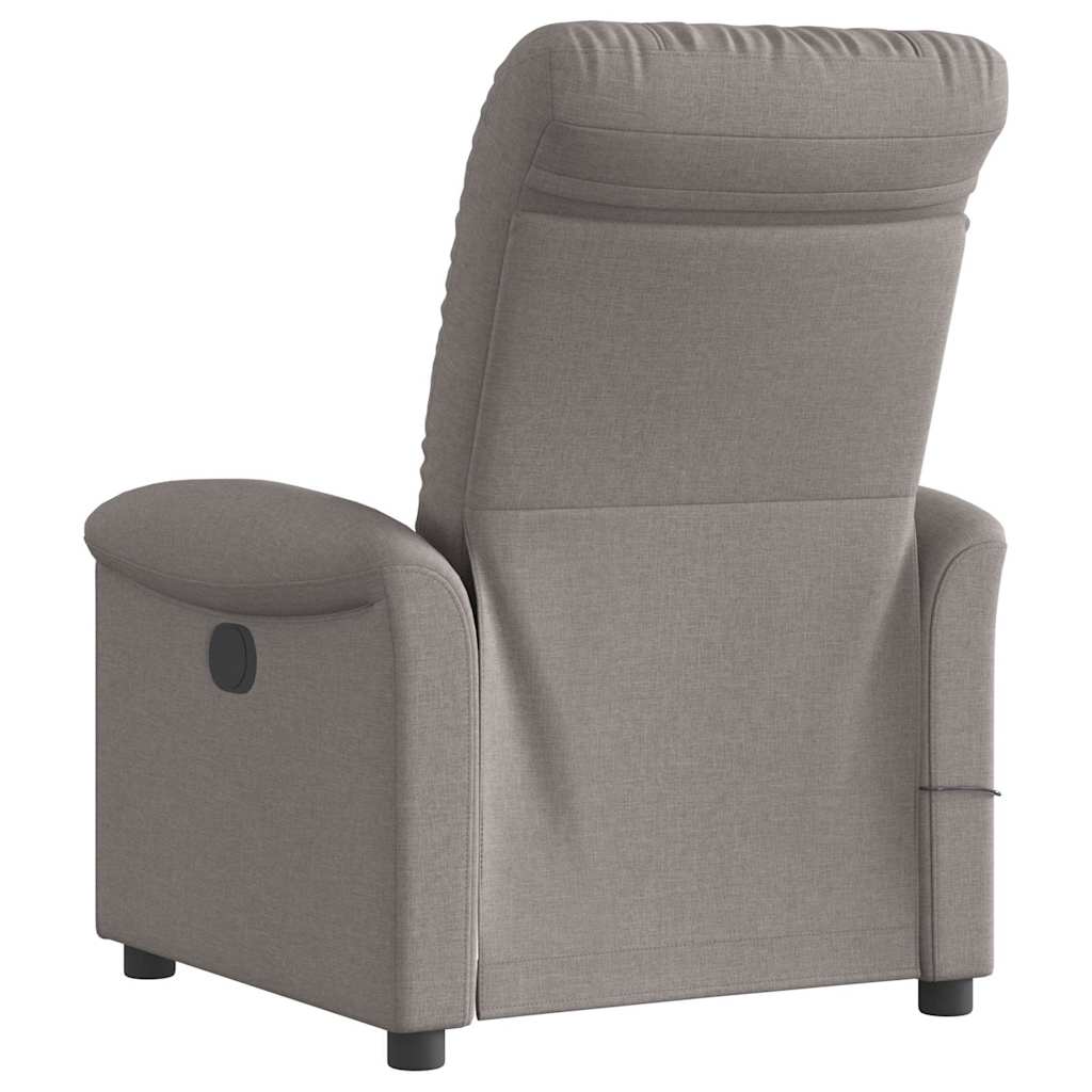 Massagestoel elektrisch verstelbaar stof taupe is nu te koop bij PeponiXL, paradijselijk wonen!
