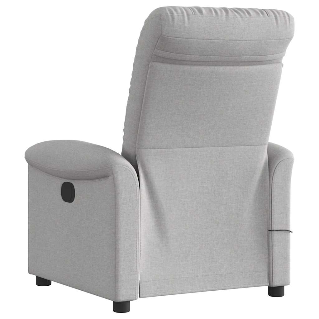 Massagestoel elektrisch verstelbaar stof wolk grijs is nu te koop bij PeponiXL, paradijselijk wonen!