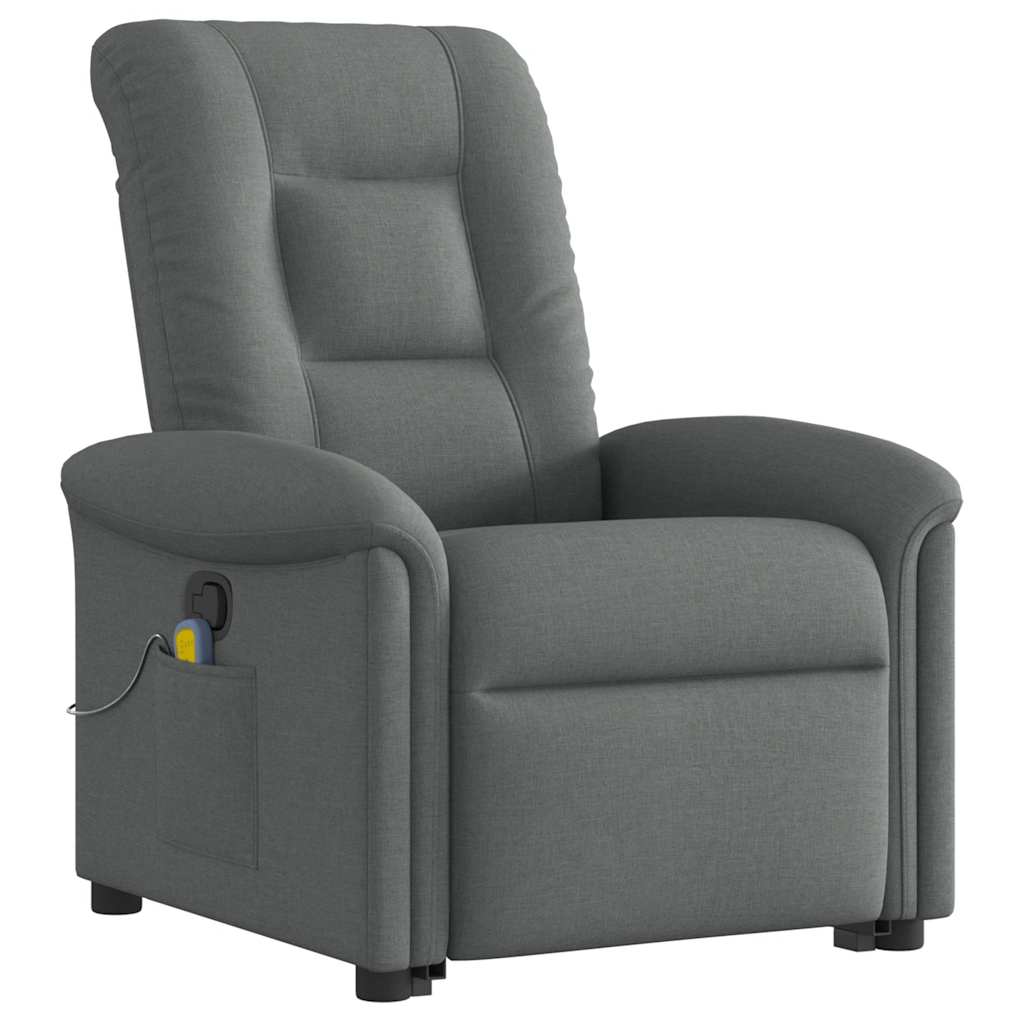 Sta-op-massagestoel verstelbaar stof donkergrijs is nu te koop bij PeponiXL, paradijselijk wonen!