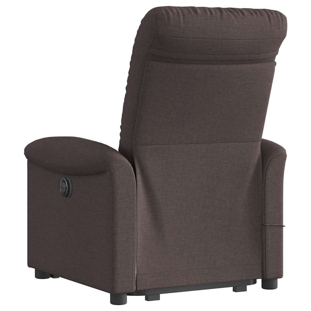 Sta-op-massagestoel verstelbaar stof donkerbruin is nu te koop bij PeponiXL, paradijselijk wonen!