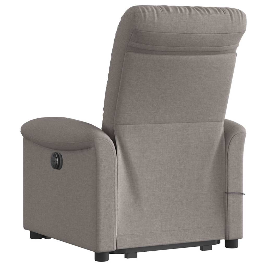 Sta-op-massagestoel verstelbaar stof taupe is nu te koop bij PeponiXL, paradijselijk wonen!