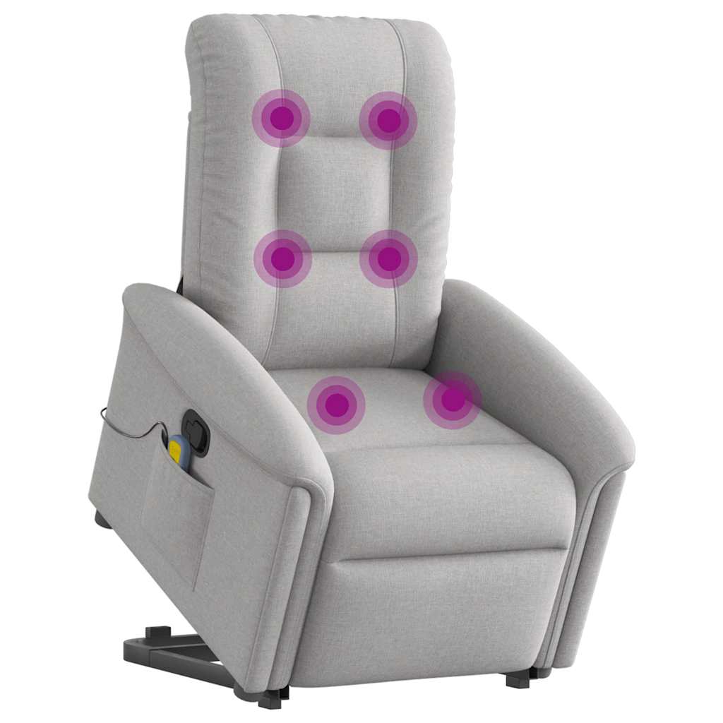 Sta-op-massagestoel verstelbaar stof wolk grijs is nu te koop bij PeponiXL, paradijselijk wonen!
