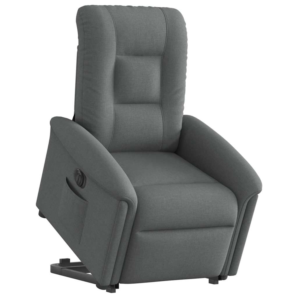 Sta-op-stoel elektrisch verstelbaar stof donkergrijs is nu te koop bij PeponiXL, paradijselijk wonen!