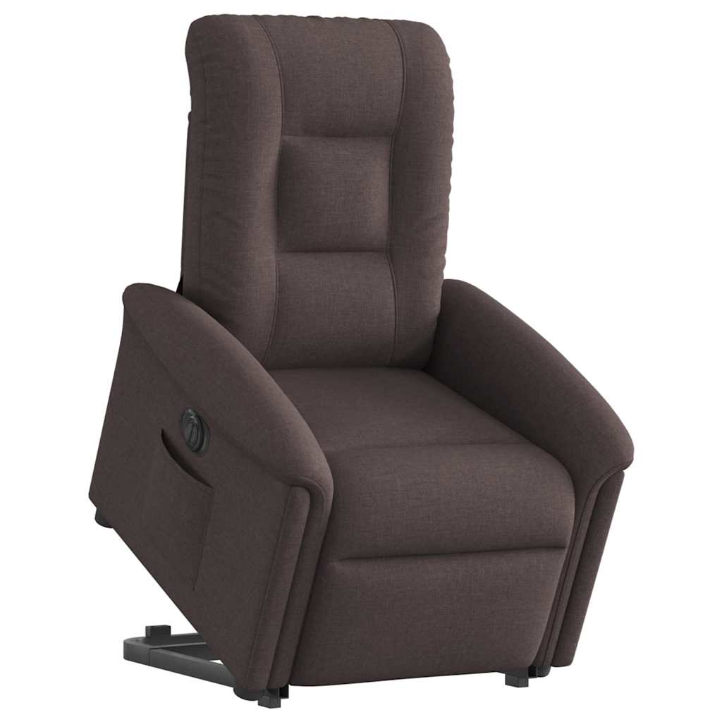 Sta-op-stoel elektrisch stof donkerbruin is nu te koop bij PeponiXL, paradijselijk wonen!