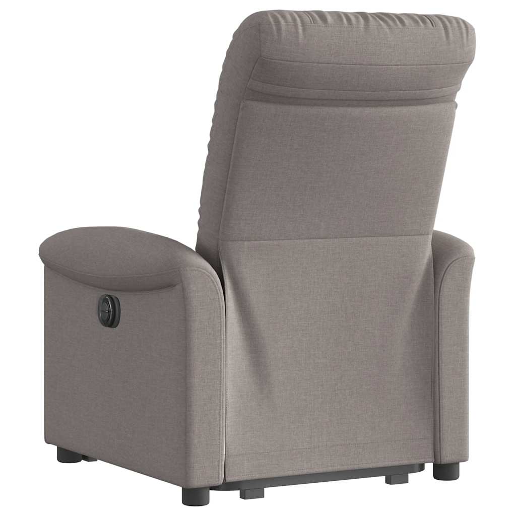 Sta-op-stoel elektrisch verstelbaar stof taupe is nu te koop bij PeponiXL, paradijselijk wonen!