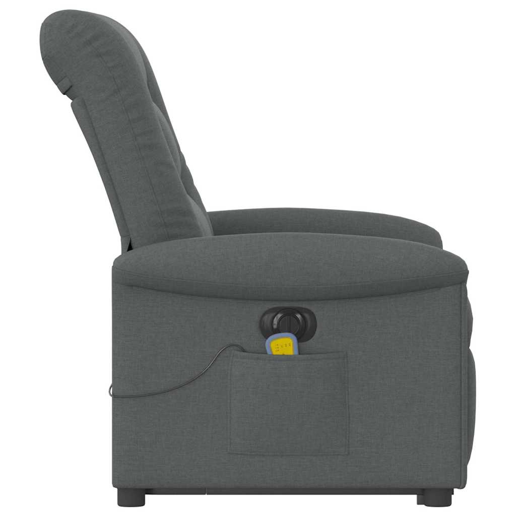 Sta-op-massagestoel elektrisch verstelbaar stof donkergrijs is nu te koop bij PeponiXL, paradijselijk wonen!