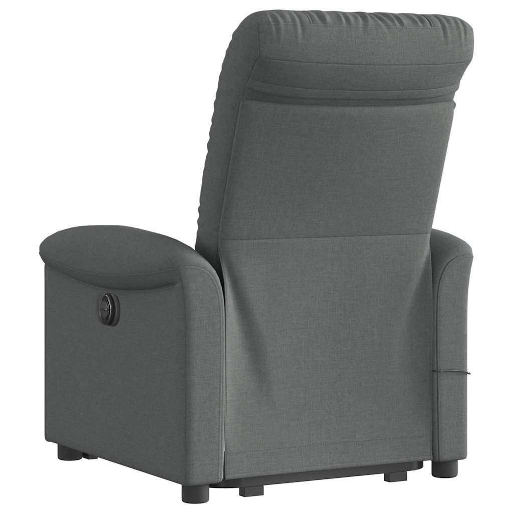 Sta-op-massagestoel elektrisch verstelbaar stof donkergrijs is nu te koop bij PeponiXL, paradijselijk wonen!