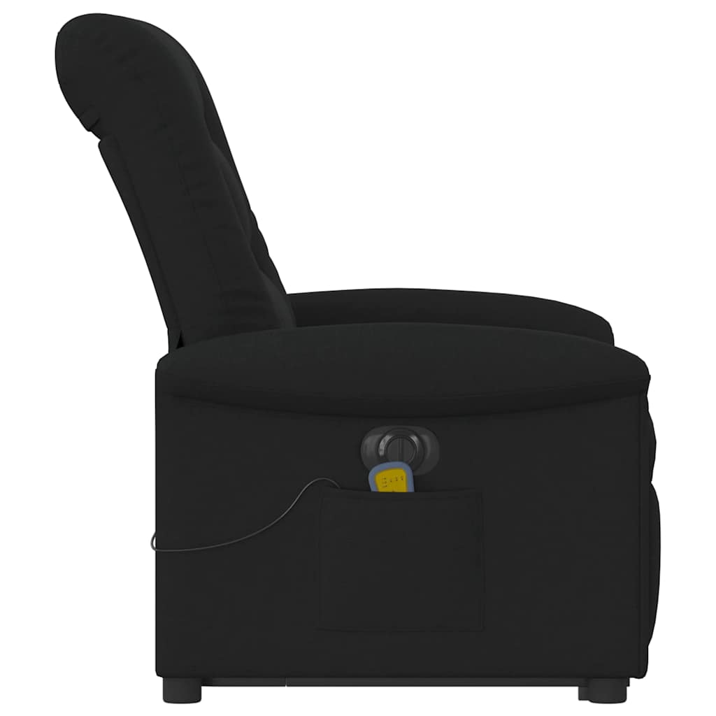 Sta-op-massagestoel elektrisch verstelbaar stof zwart is nu te koop bij PeponiXL, paradijselijk wonen!