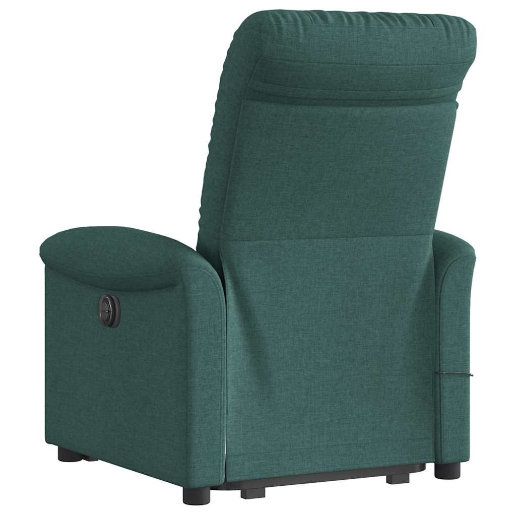 Sta-op-massagestoel elektrisch verstelbaar stof donkergroen is nu te koop bij PeponiXL, paradijselijk wonen!