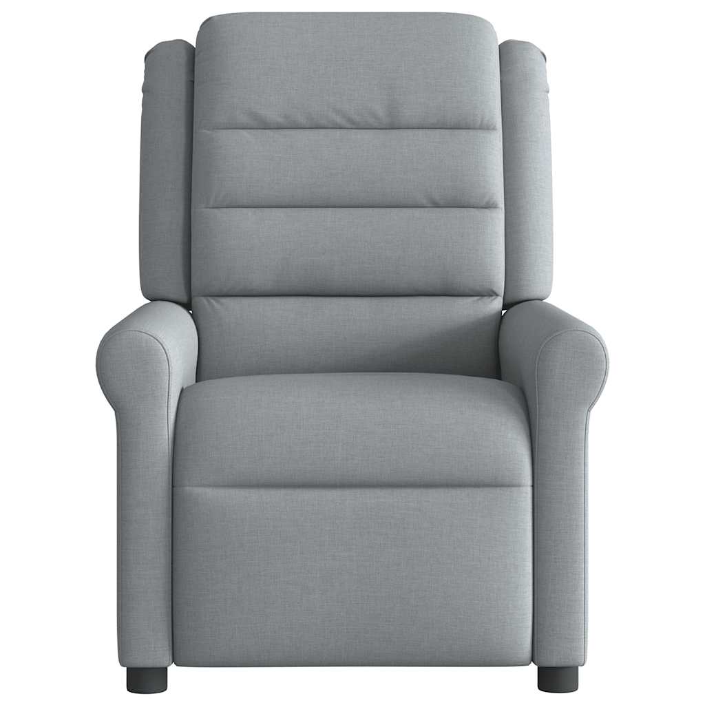 Fauteuil elektrisch verstelbaar stof lichtgrijs is nu te koop bij PeponiXL, paradijselijk wonen!