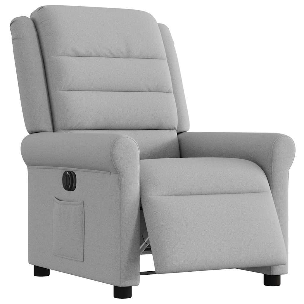 Fauteuil elektrisch verstelbaar stof wolk grijs is nu te koop bij PeponiXL, paradijselijk wonen!