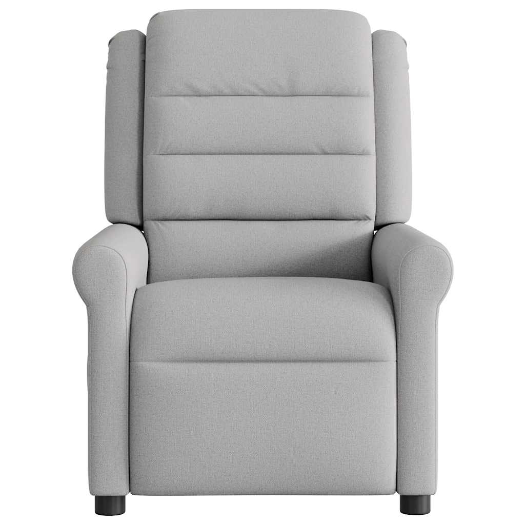 Fauteuil elektrisch verstelbaar stof wolk grijs is nu te koop bij PeponiXL, paradijselijk wonen!