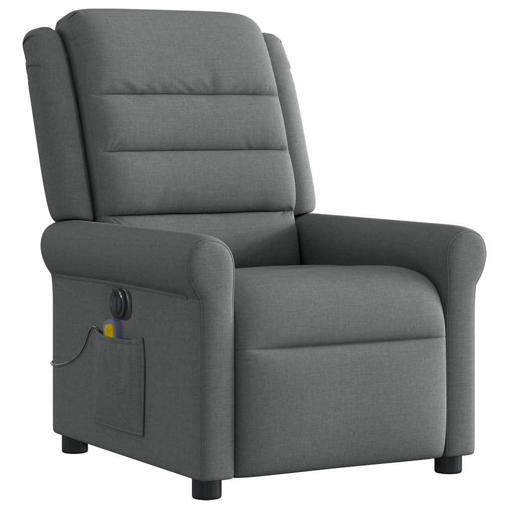 Massagestoel elektrisch verstelbaar stof donkergrijs is nu te koop bij PeponiXL, paradijselijk wonen!