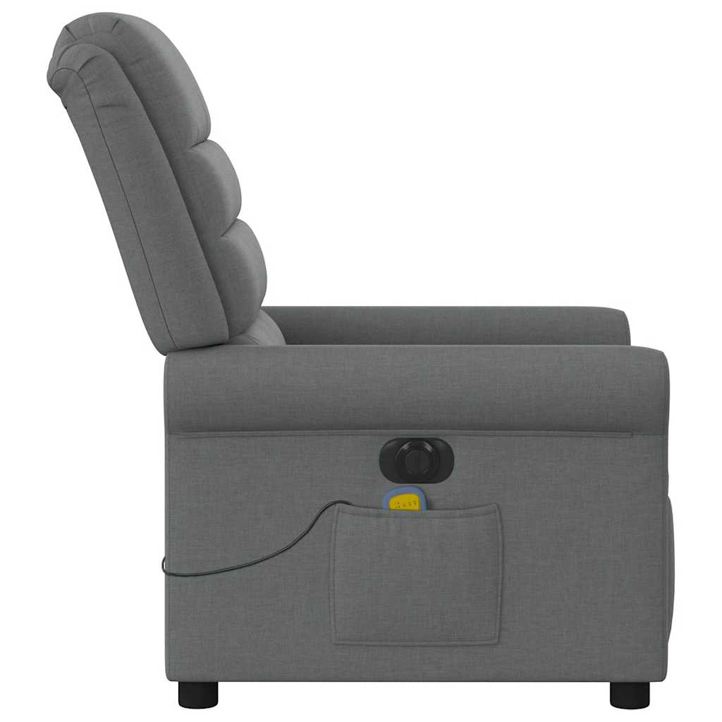 Massagestoel elektrisch verstelbaar stof donkergrijs is nu te koop bij PeponiXL, paradijselijk wonen!