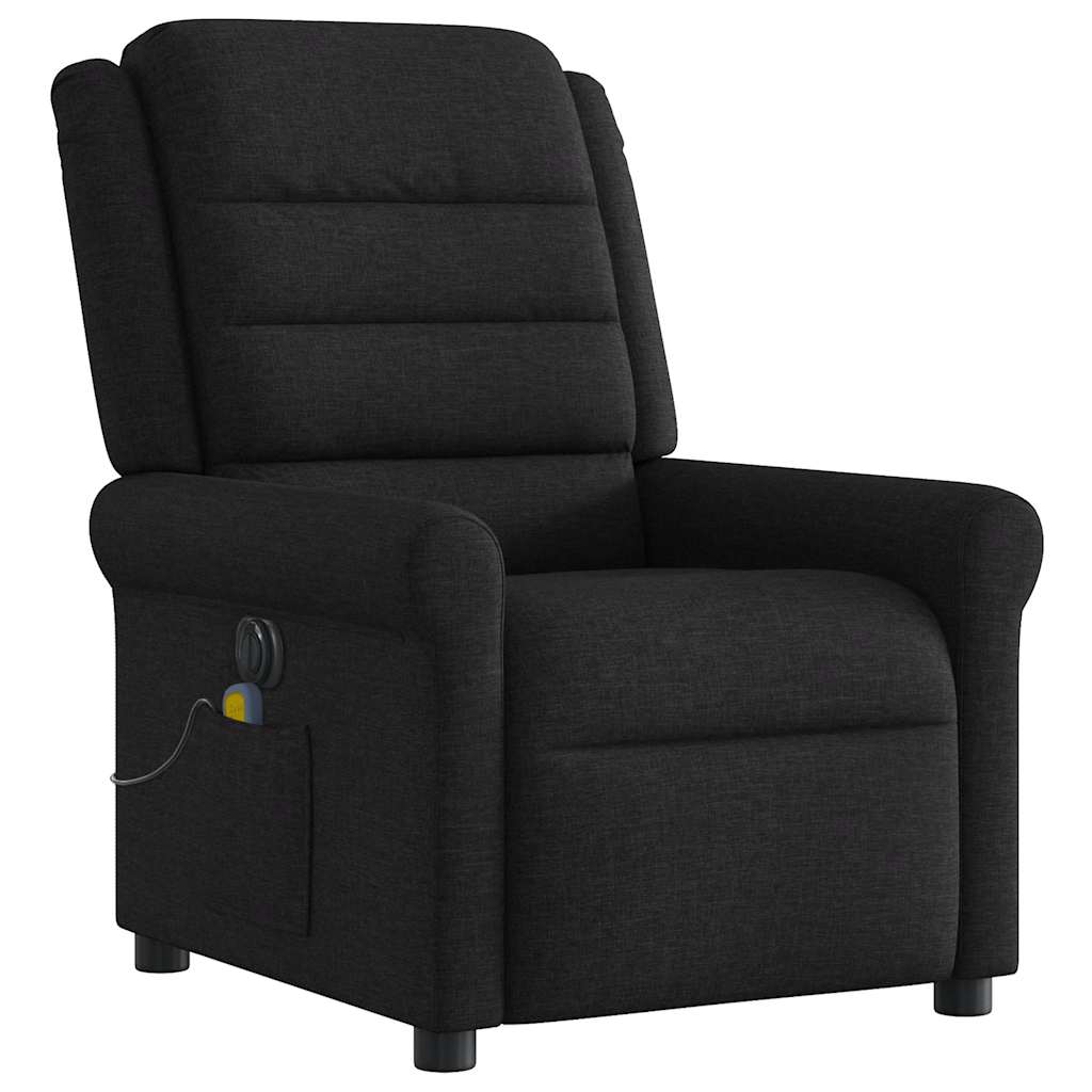 Massagestoel elektrisch verstelbaar stof zwart is nu te koop bij PeponiXL, paradijselijk wonen!
