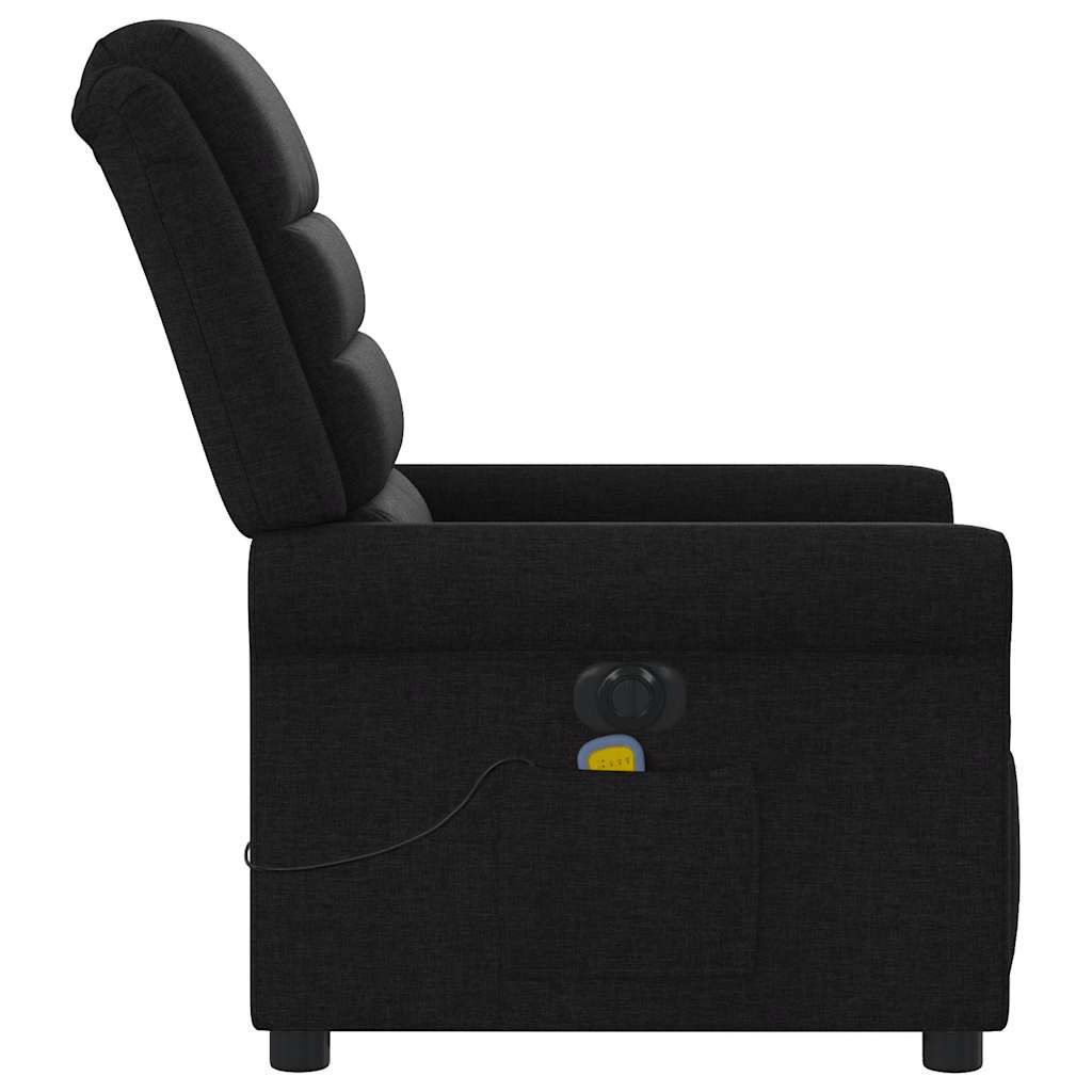 Massagestoel elektrisch verstelbaar stof zwart is nu te koop bij PeponiXL, paradijselijk wonen!