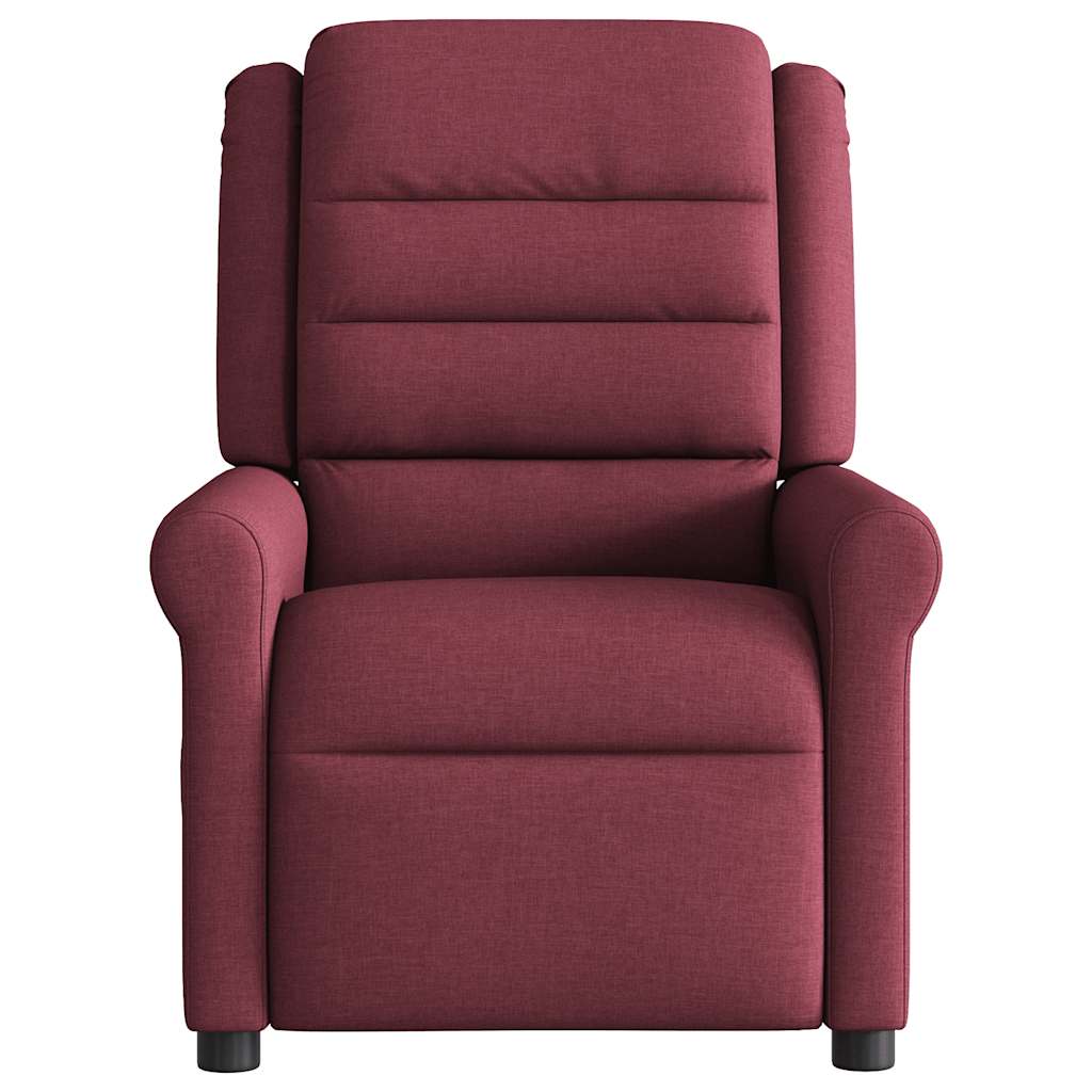 Massagestoel elektrisch verstelbaar stof wijnrood is nu te koop bij PeponiXL, paradijselijk wonen!