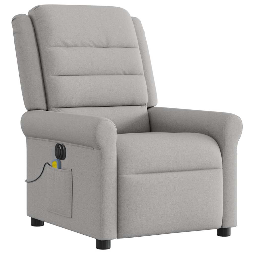 Massagestoel elektrisch verstelbaar stof wolk grijs is nu te koop bij PeponiXL, paradijselijk wonen!