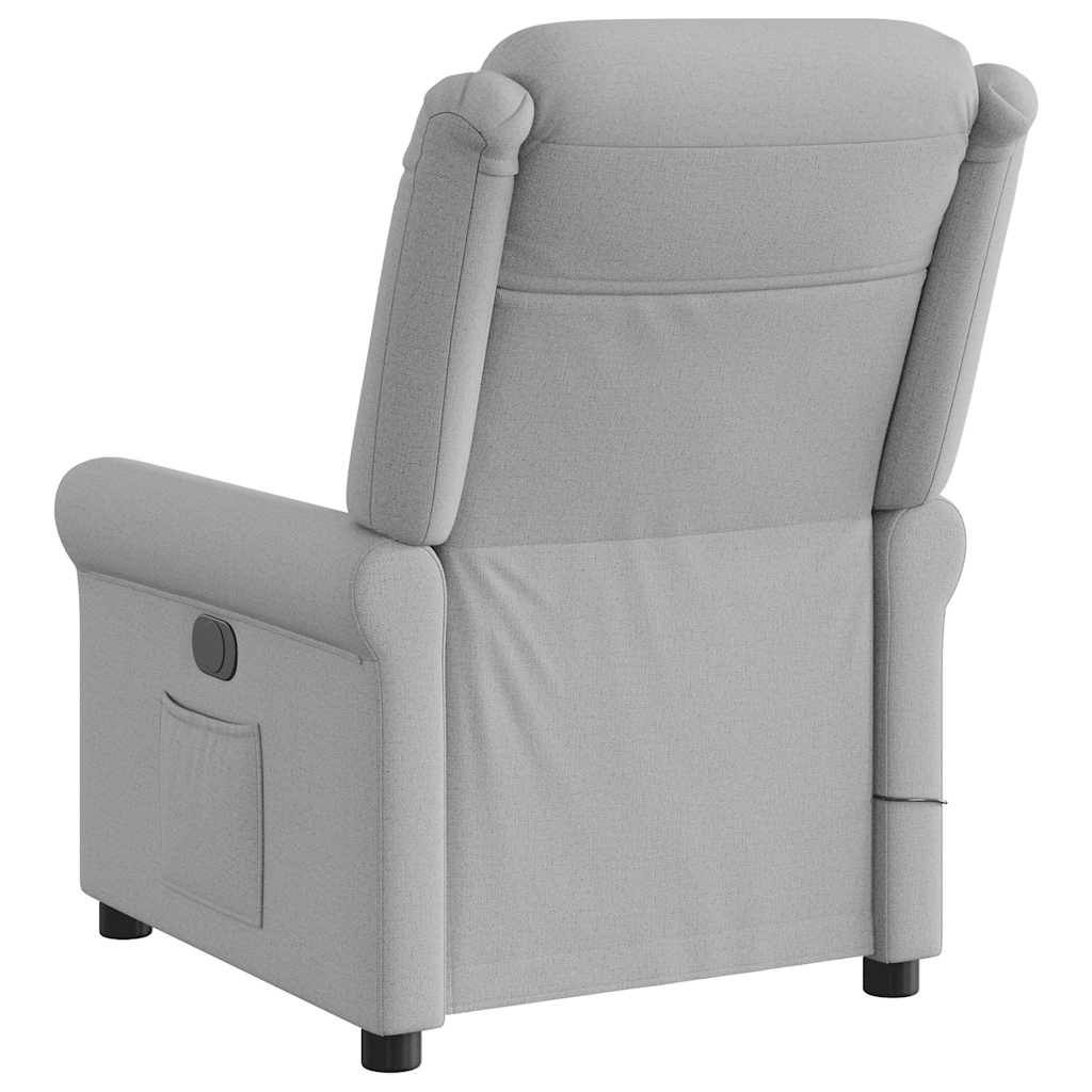 Massagestoel elektrisch verstelbaar stof wolk grijs is nu te koop bij PeponiXL, paradijselijk wonen!