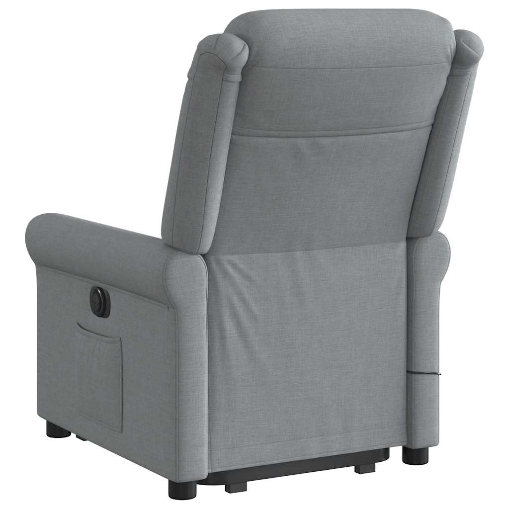 Sta-op-massagestoel verstelbaar stof lichtgrijs is nu te koop bij PeponiXL, paradijselijk wonen!