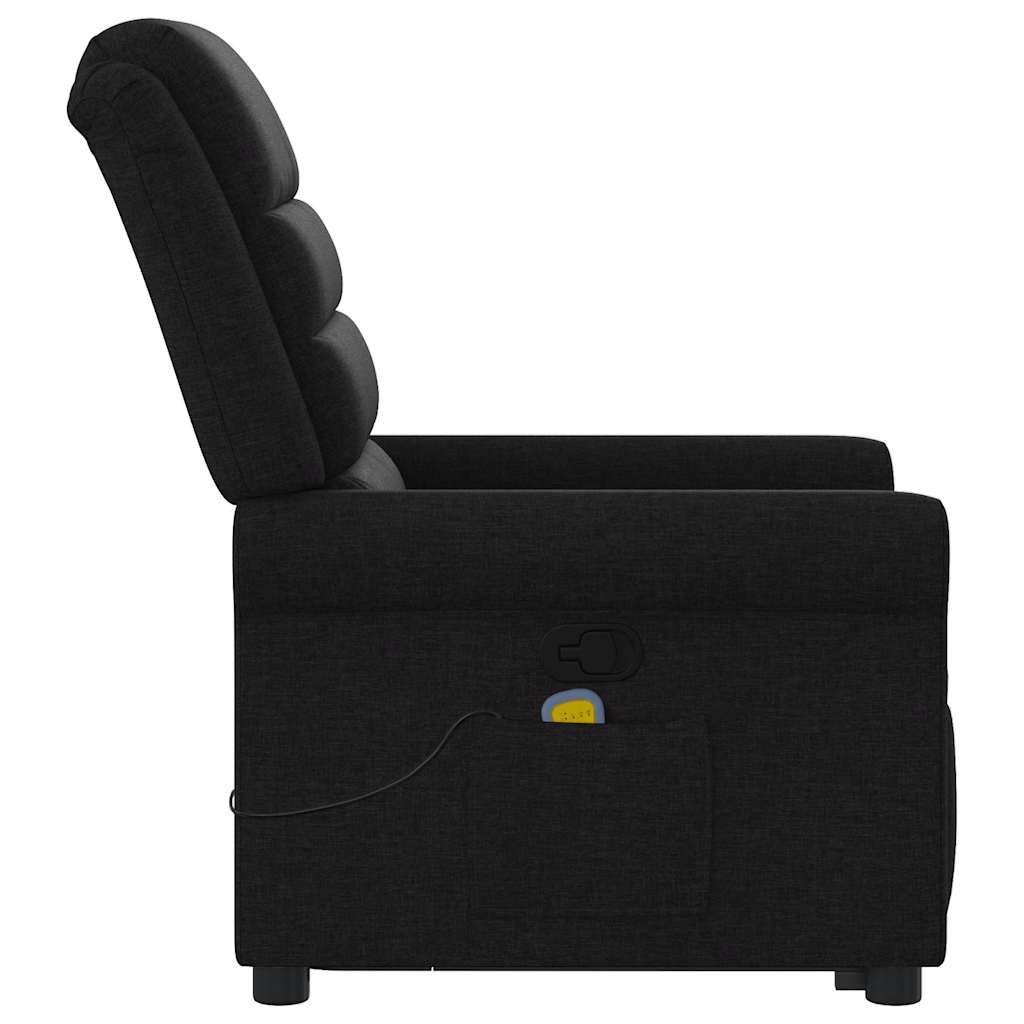 Sta-op-massagestoel verstelbaar stof zwart is nu te koop bij PeponiXL, paradijselijk wonen!