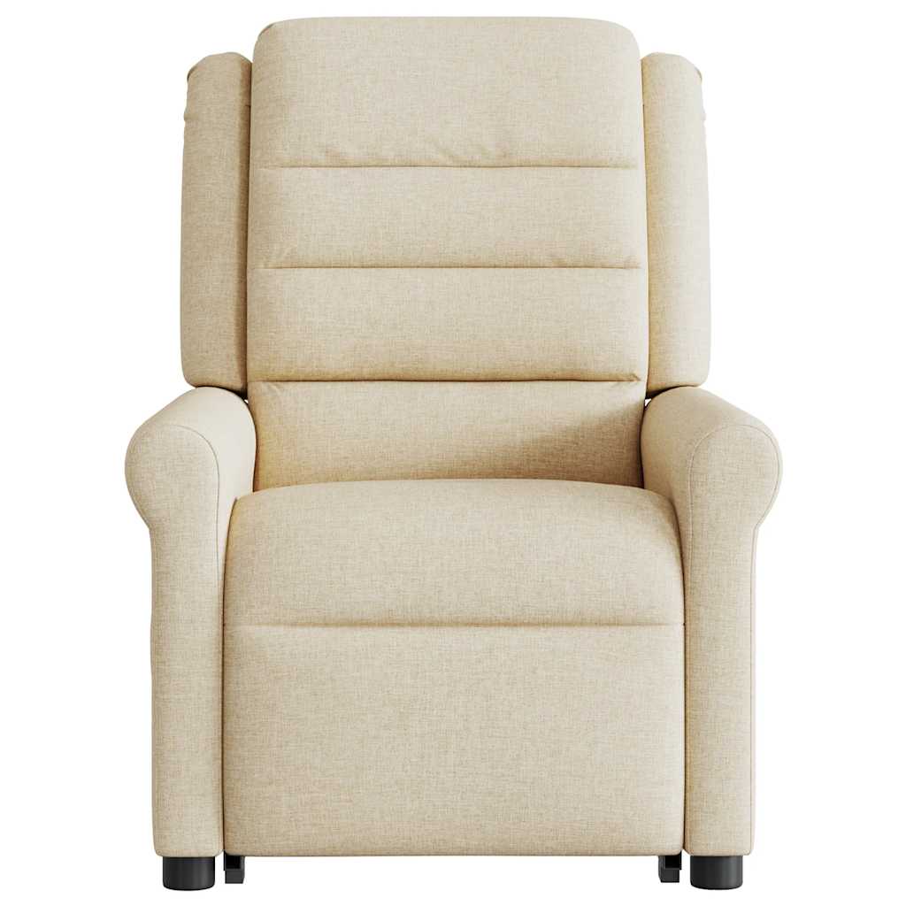 Sta-op-massagestoel verstelbaar stof crèmekleurig is nu te koop bij PeponiXL, paradijselijk wonen!