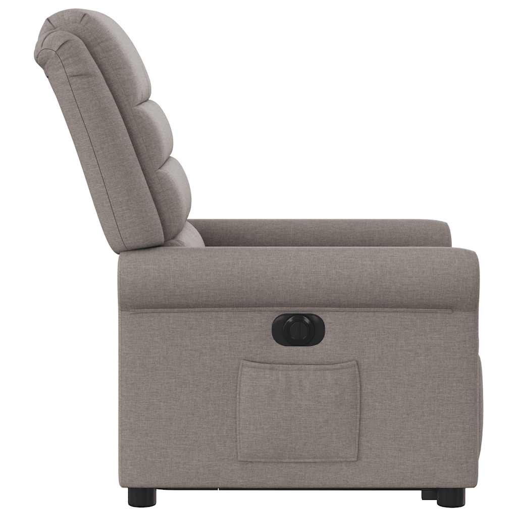 Sta-op-stoel elektrisch verstelbaar stof taupe is nu te koop bij PeponiXL, paradijselijk wonen!