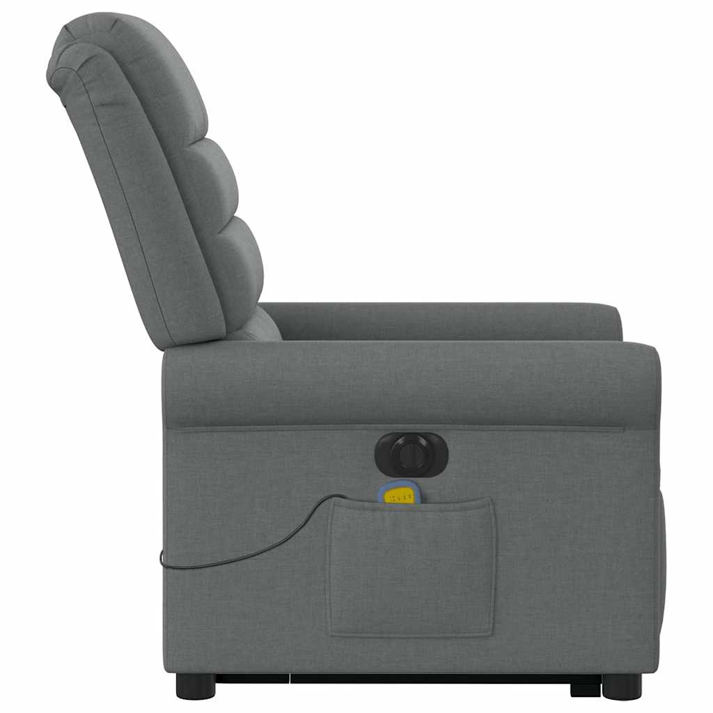 Sta-op-massagestoel elektrisch verstelbaar stof donkergrijs is nu te koop bij PeponiXL, paradijselijk wonen!