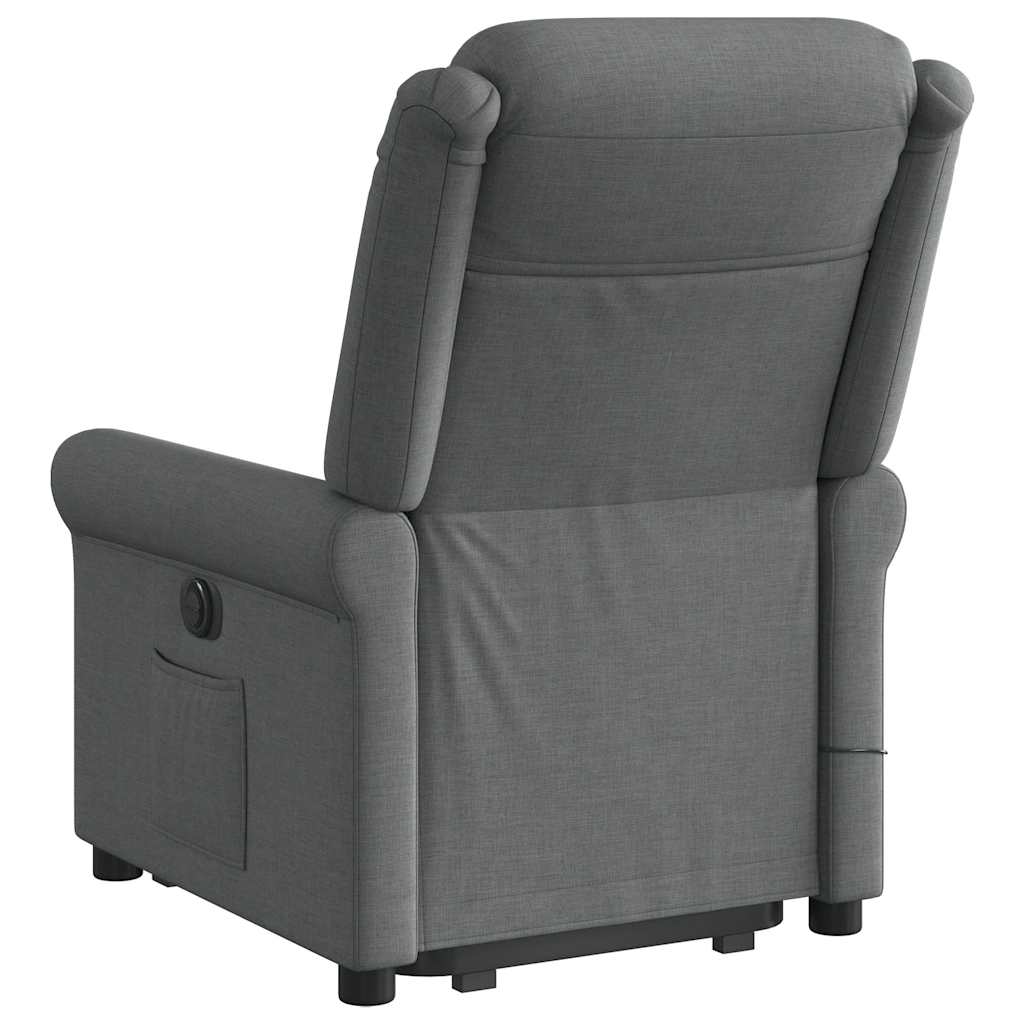 Sta-op-massagestoel elektrisch verstelbaar stof donkergrijs is nu te koop bij PeponiXL, paradijselijk wonen!
