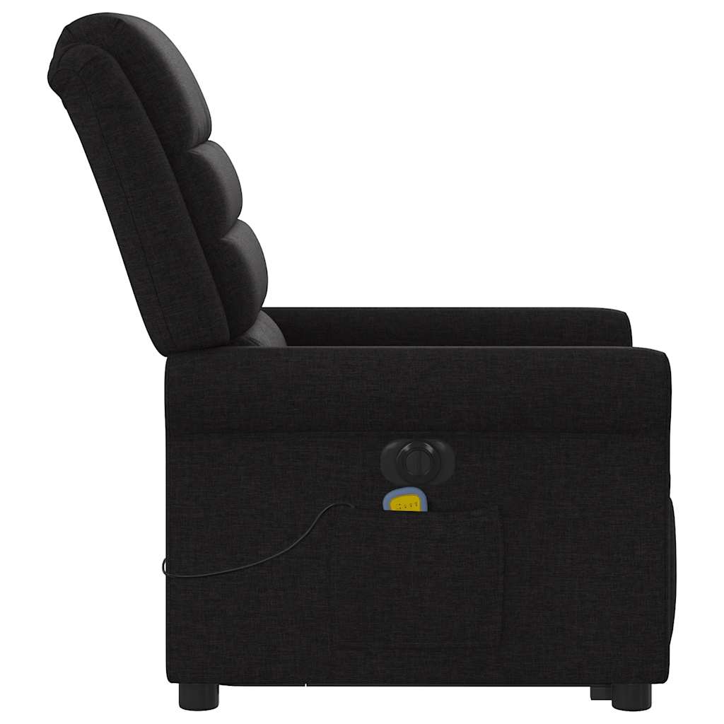 Sta-op-massagestoel elektrisch verstelbaar stof zwart is nu te koop bij PeponiXL, paradijselijk wonen!