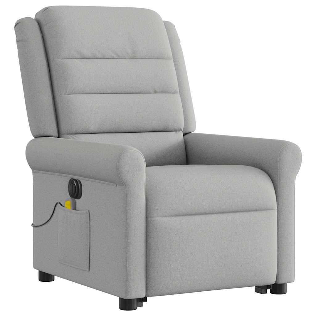 Sta-op-massagestoel elektrisch verstelbaar stof wolk grijs is nu te koop bij PeponiXL, paradijselijk wonen!