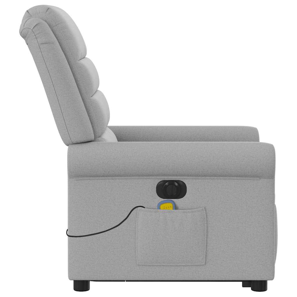 Sta-op-massagestoel elektrisch verstelbaar stof wolk grijs is nu te koop bij PeponiXL, paradijselijk wonen!