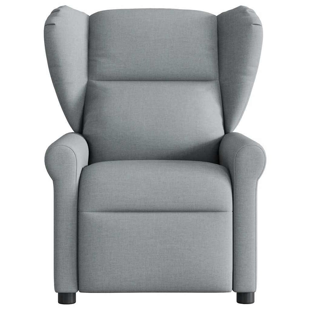 Fauteuil elektrisch verstelbaar stof lichtgrijs is nu te koop bij PeponiXL, paradijselijk wonen!
