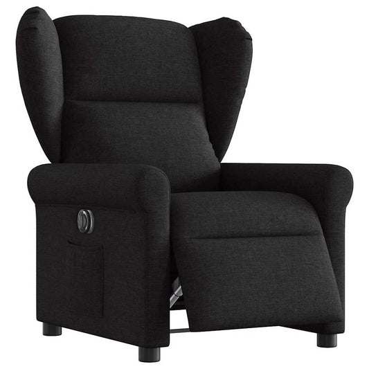 Fauteuil verstelbaar elektrisch stof zwart is nu te koop bij PeponiXL, paradijselijk wonen!