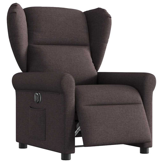 Fauteuil verstelbaar elektrisch stof donkerbruin is nu te koop bij PeponiXL, paradijselijk wonen!