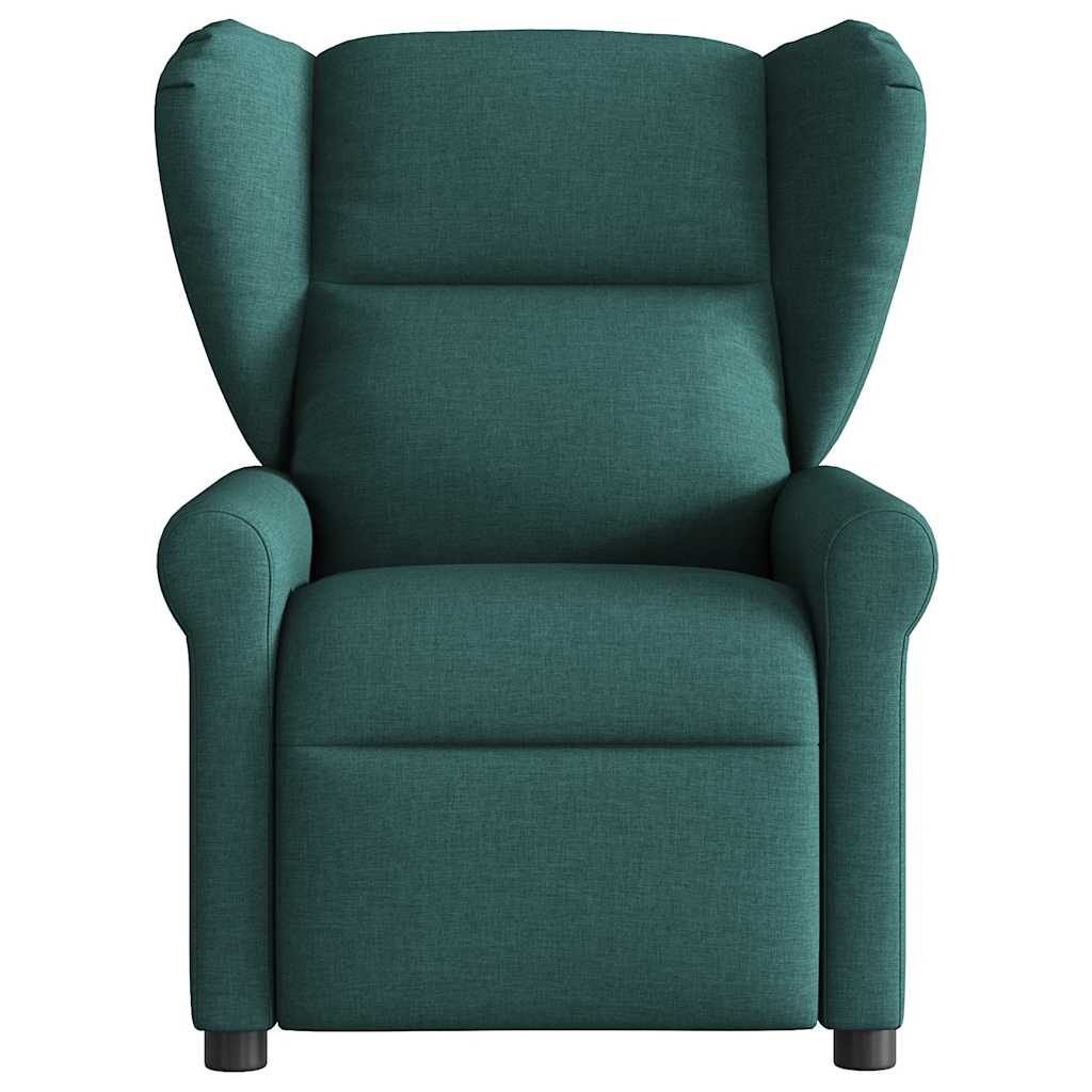 Fauteuil verstelbaar elektrisch stof donkergroen