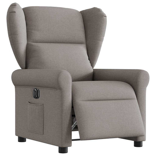 Fauteuil verstelbaar elektrisch stof taupe is nu te koop bij PeponiXL, paradijselijk wonen!