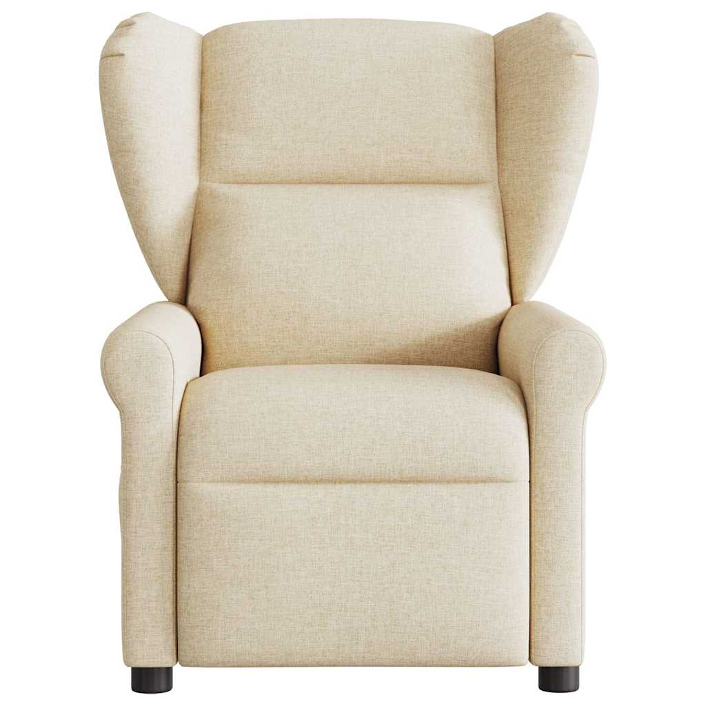 Fauteuil verstelbaar elektrisch stof crèmekleurig is nu te koop bij PeponiXL, paradijselijk wonen!