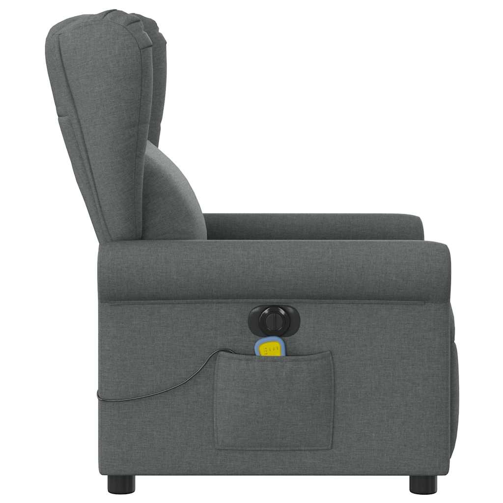 Massagestoel elektrisch verstelbaar stof donkergrijs is nu te koop bij PeponiXL, paradijselijk wonen!