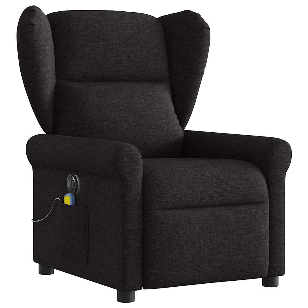 Massagestoel elektrisch verstelbaar stof zwart is nu te koop bij PeponiXL, paradijselijk wonen!