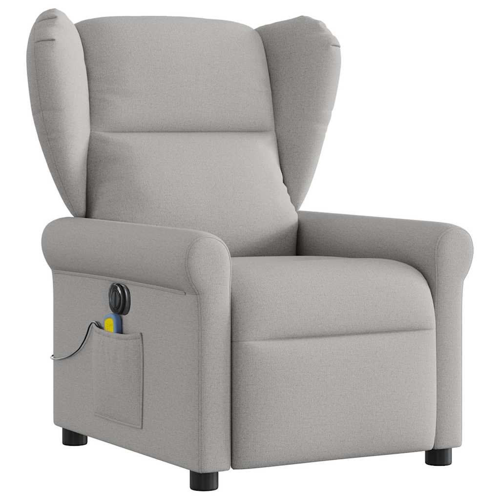 Massagestoel elektrisch verstelbaar stof wolk grijs is nu te koop bij PeponiXL, paradijselijk wonen!