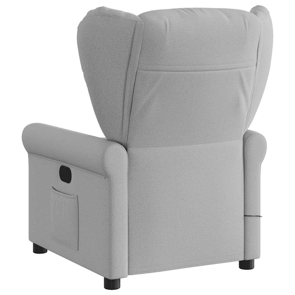 Massagestoel elektrisch verstelbaar stof wolk grijs is nu te koop bij PeponiXL, paradijselijk wonen!
