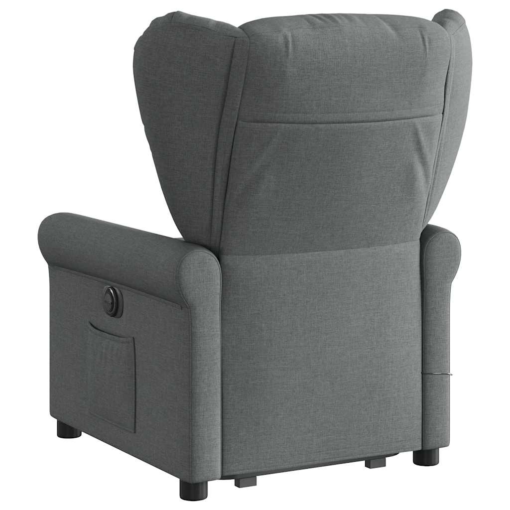 Sta-op-massagestoel verstelbaar stof donkergrijs is nu te koop bij PeponiXL, paradijselijk wonen!