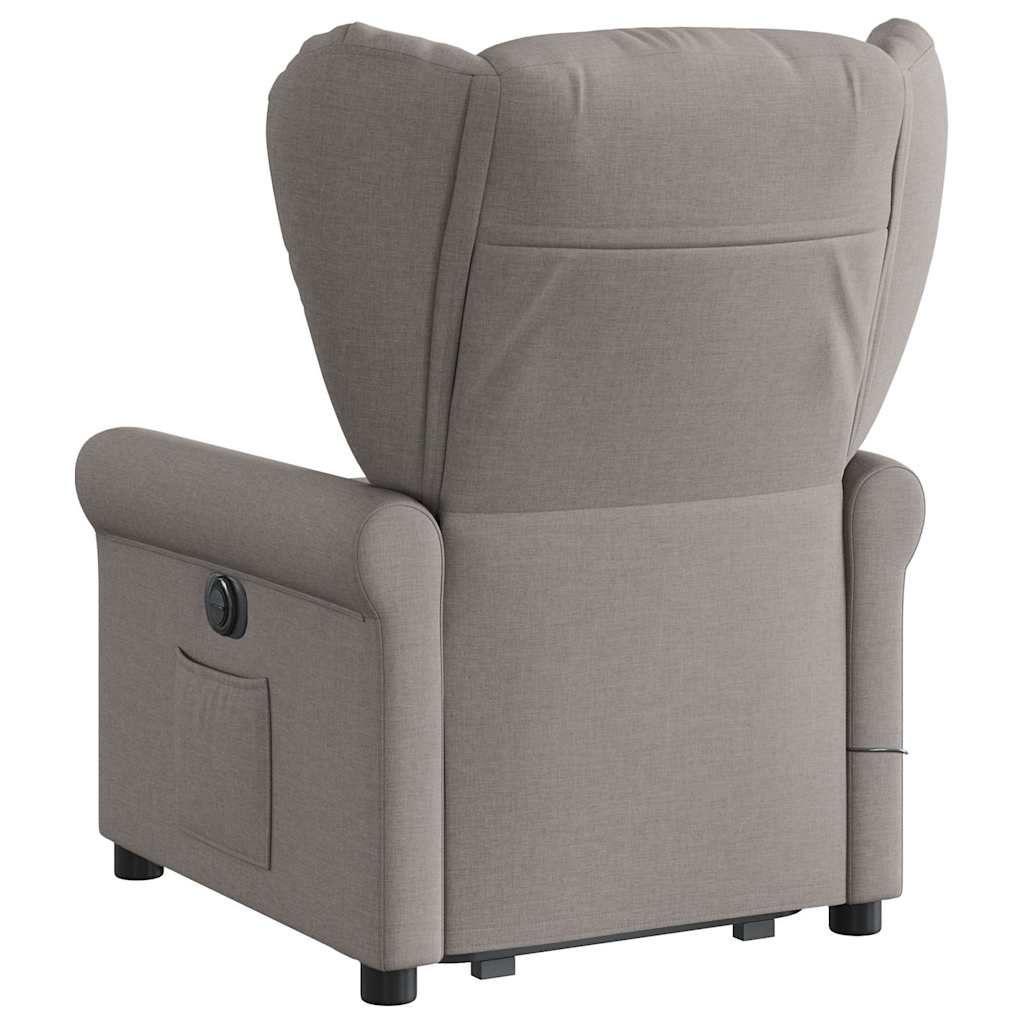 Sta-op-massagestoel verstelbaar stof taupe is nu te koop bij PeponiXL, paradijselijk wonen!