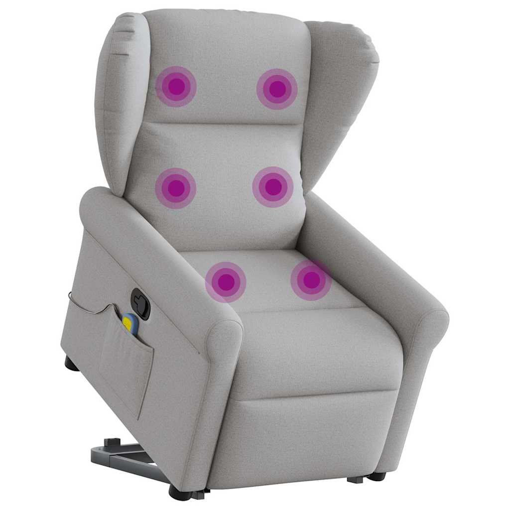 Sta-op-massagestoel verstelbaar stof wolk grijs is nu te koop bij PeponiXL, paradijselijk wonen!