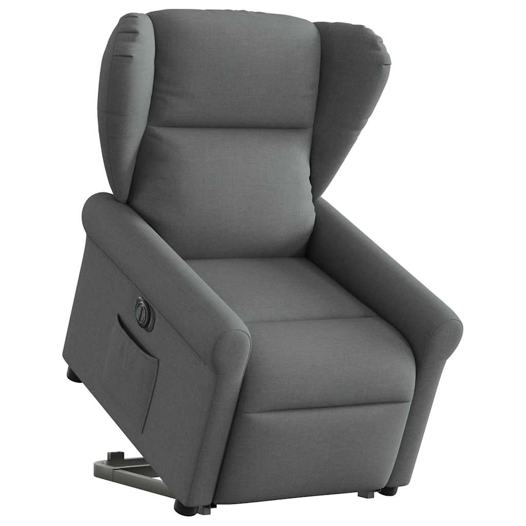 Sta-op-stoel elektrisch verstelbaar stof donkergrijs is nu te koop bij PeponiXL, paradijselijk wonen!